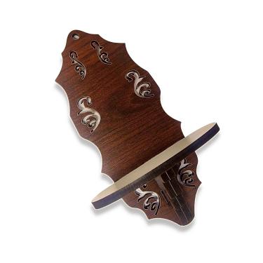 Imagem de Oratório Suporte Altar Base para Imagens de Parede de Madeira MDF 20cm Para Santos de até 13cm