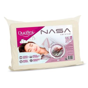 Imagem de  Travesseiro Viscoelástico Nasa Cervical Anatômico NN2100 p/Fronha (50x70) - Duoflex