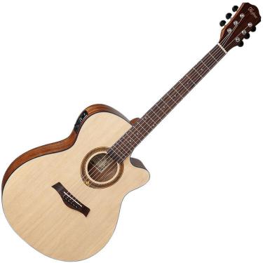 Imagem de Violão Elétrico Hofma Hma-295 Aço Stnt Natural Satin