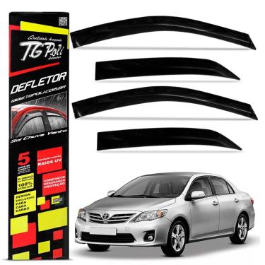Imagem de Calha de Chuva Corolla 2008 a 2014 Defletor Fumê Tgpoli