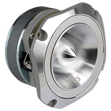 Imagem de Audiopipe Super Tweeter resistente (ATR-4053), 400 watts, estrutura de alumínio fundido, metálico, acabamento cromado diamante, bobina de voz Kapton de 3,8 cm, 4-8 Ohms
