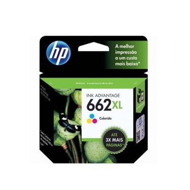 Imagem de Cartucho de Tinta HP CZ106AB 662XL Tricolor