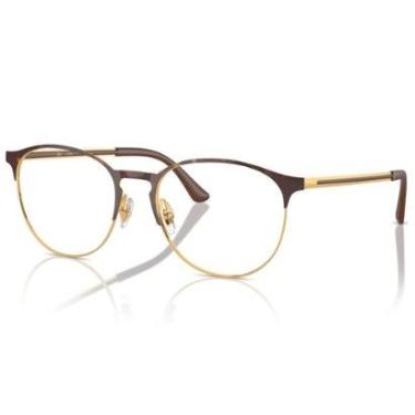 Imagem de Óculos de Grau Ray Ban Havana On Gold RX6375 2917-53-Unissex