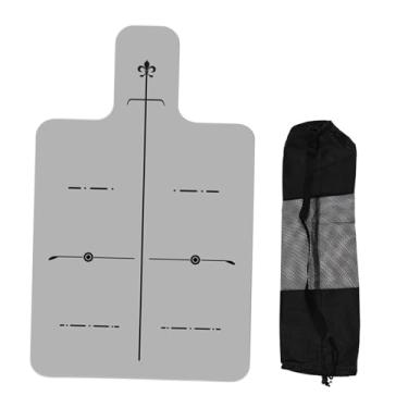 Imagem de Amagogo Toalha da esteira do reformador de pilates, esteira de proteção da ioga, esteira leve do exercício do equipamento da aptidão almofada da ioga da capa, Linha de Posição Corporal