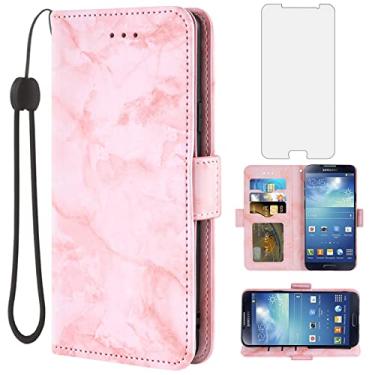 Imagem de Asuwish Compatível com capa para Samsung Galaxy S4 e protetor de tela de vidro temperado, acessórios porta-cartões, suporte de mármore, carteira flip para celular Glaxay S 4 Gaxaly 4S Galaxies GS4