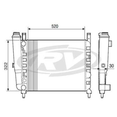 Imagem de Radiador Uno 1987 a 1994 Visconde 12204