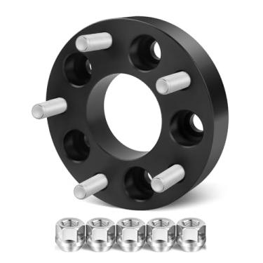 Imagem de 1 peça/conjunto de 5 x 4,5 a 5 x 5 adaptadores de roda para pneus de reserva Je/ep Jk Wk Wk Wj Xk Wheels em Tj Yj Kk Xj Mj Kj Zj, Dynofit 5x114,3 mm a 5x127 mm 1,25 polegadas espaçadores de roda de conversão forjada 1/2" adaptador de rosca
