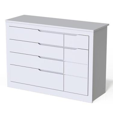 Imagem de Cômoda Infantil Cléo Branco Acetinado - Carolina - Carolina Baby, Bran