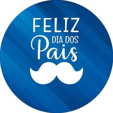 Imagem de Painel De Festa Redondo 1,50x1,50 - Dia dos Pais Azul 033 - Via Cores