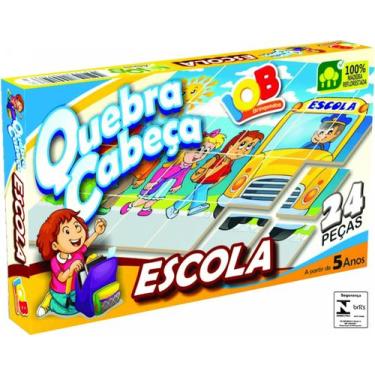 Imagem de Quebra Cabeca Escola IOB Brinquedo Infantil Recreativo