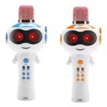 Imagem de Microfone Karaoke Crianças Com Bluetooth  Colorido Efeito Voz - Eletro