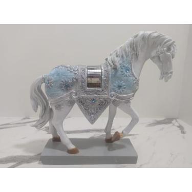 Imagem de imagem Cavalo Estatueta 27 cm em Resina decoração - acaryart, azul e b
