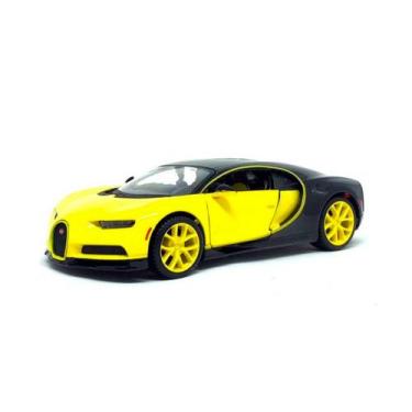 Imagem de Miniatura Bugatti Chiron Amarelo/Preto Maisto 1/24