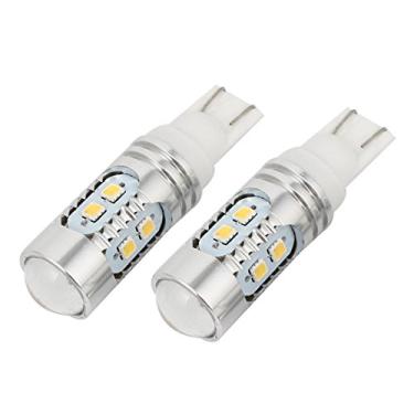 Imagem de uxcell 2 peças DC12V Cambus LED cunha carro auto lateral estacionamento lâmpada traseira branca 10W