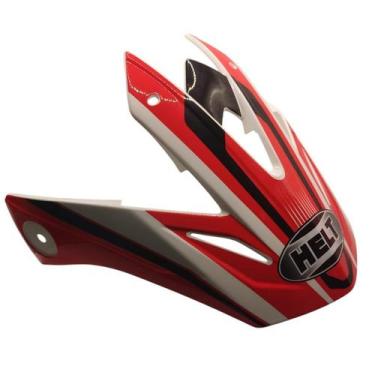 Imagem de Aba Pala Para Capacete Helt Cross Vision Power Vermelho