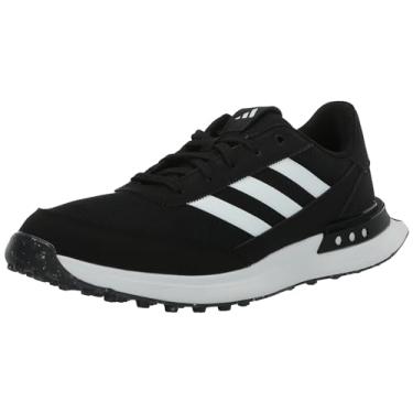 Imagem de adidas Tênis de golfe feminino S2g Spikeless 24, Core Black/Calçado Branco/Prata Metálico, 35