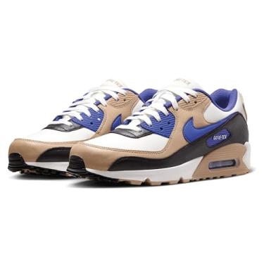Imagem de Nike Tênis masculino Air Max 90 Gore-TEX (FD5810-200, verde-oliva/cargo cáqui/bordô), Branco/marrom-branco, 43