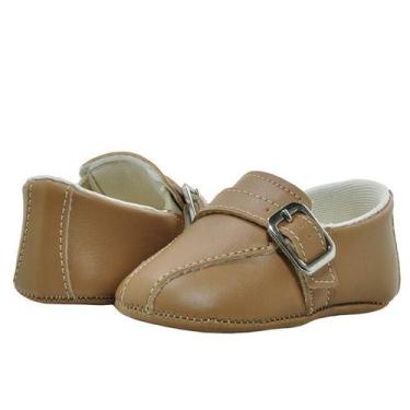 Imagem de Sapatinho de Bebê Bicho de Pé - Sapato Social Masculino com Fivela  - 