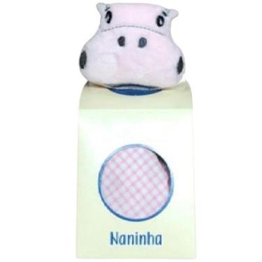 Imagem de Naninha para Bebê Hipopótamo Rosa - Miguel Baby