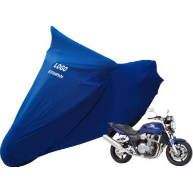 Imagem de Capa Para Moto Honda Cb1300 Sob  Medidas Com Logo - Mz, Azul