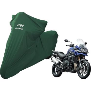 Imagem de Capa Sob Medida De Tecido Para Moto Triumph Tiger 1200 - Mz, Verde