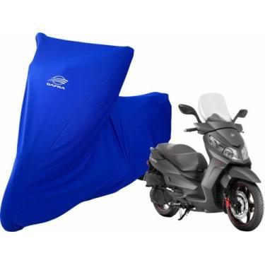 Imagem de Capa De Cobrir Moto DafraCitycom S 300 De Tecido Lycra - Mz, Azul