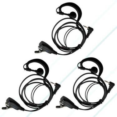 Imagem de Kit 3 Fone de Ouvido Microfone Para Talkabout Motorola P1 - Lellis Roc