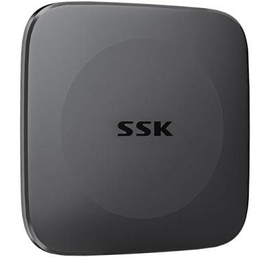 Imagem de SSK SSD externo de 256 GB, disco rígido SSD portátil de até 550 MB/s, unidades de estado sólido tipo C + USB A Unidade de armazenamento externo USB 3.2 GEN2 USB C para iPhone 15/Android/Windows/Tablet