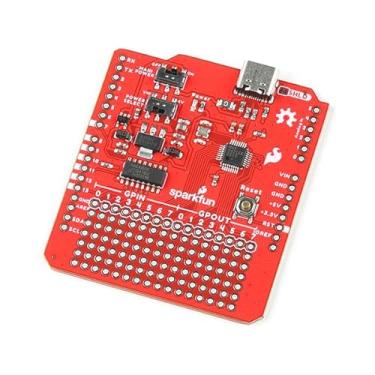 Imagem de SparkFun USB-C Host Shield Digital Logic and Analog Circuitry Conector USB-C MAX3421E Controlador USB, Dimensões da placa (centímetros): 5,5 x 5,3 x 3,5
