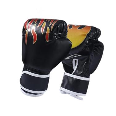 Imagem de Dynwave Luvas de Boxe Chute Prática Luvas de Treinamento Amortecedor Luvas Kickboxing Espessadas para de Karatê Home Gym Esportes, Preto para Crianças