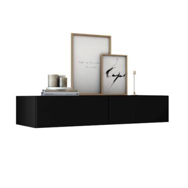 Imagem de Aparador Buffet Suspenso Com 2 Gavetas Pequeno Para Corredor Hall de Entrada 90cm