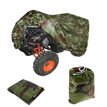 Imagem de VVHOOY Capa para quadriciclo resistente 4 rodas camuflagem à prova d'água compatível com Kawasaki Honda Polaris Yamaha Arctic Cat e mais, capa quadriciclo quatro rodas ATV protege da neve chuva sol