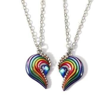 Imagem de Colares com pingente de borboleta para melhores amigos, conjunto de 2, Small, Metal, Sem Pedra Preciosa