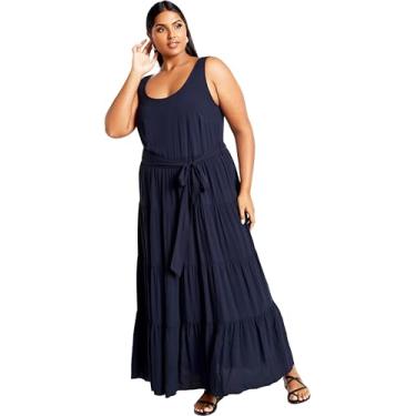 Imagem de City Chic Roupa Feminina City Chic Plus Size Maxi Sasha, Azul Marinho, Azul marino, 48