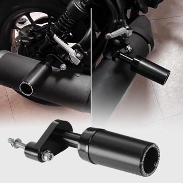 Imagem de WOOGA Proteção de tubo de escape de motocicleta barra antiqueda Sliders anti-colisão protetor de carenagem adequado para acessórios Ho&n&da Rebel CMX250 300 500 REBEL250/300/500 (A com LOGOTIPO)