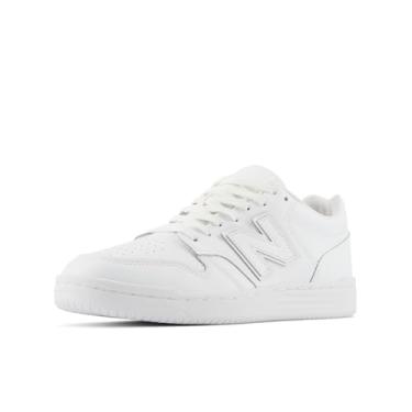 Imagem de New Balance Tênis unissex adulto BB480 V1, Branco/Branco., 8.5 Wide Women/7 Men