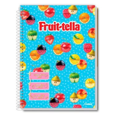 Imagem de Caderno Universitário Feminino Fruit-Tella 80F/1 Matéria Credeal