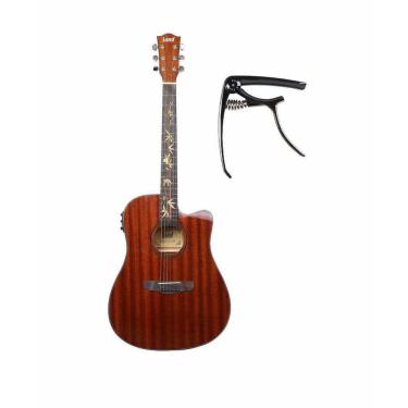 Imagem de Kit Violão Land Aço Varnish Mahogany L-825B+Capotraste Pba07