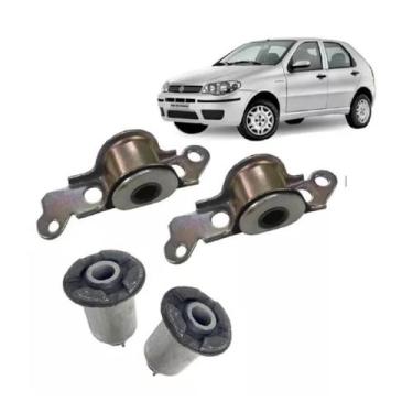 Imagem de Kit 4 Buchas da Bandeja Dianteira Palio, Mobi, Siena e Uno Vivace - TR