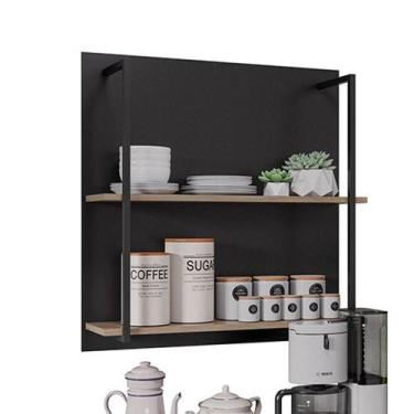 Imagem de Prateleira Industrial Dupla Cozinha Suspenso Painel Eri 70,5cm M12 - D