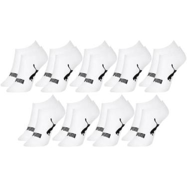 Imagem de Kit com 9 Pares de Meias Adulto Puma Modelo Sapatilha Calcanhar Verdad