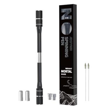 Imagem de Caneta giratória Mortal Weighted Mod by Mr. Nope – Advanced Trick Spin Pen para precisão, truques e prática de spinning – mais pesada, equilibrada, aderência antiderrapante, gravável com pesos de