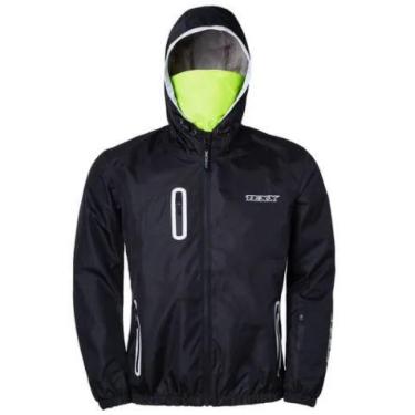 Imagem de Jaqueta Texx Corta Vento Neon Impermeável -  Texx 14377, Preto, 3XL(4G