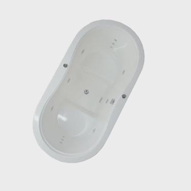 Imagem de Banheira de Hidromassagem Mondialle Modelo Ofuro Oval Duplo Essencial 161cmx81cmx95cm em Gel Coat