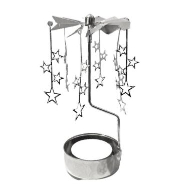 Imagem de Girandola carrossel decorativa estrela prata