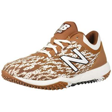 Imagem de New Balance Tênis de beisebol masculino 4040 V5 Turf, Texas Laranja/Branco, 9.5