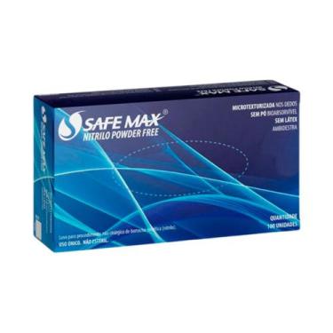 Imagem de Luva Procedimento Nitrilo Azul Safe Max SPó Tam PP Supermax