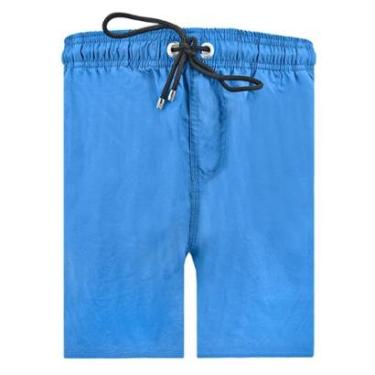 Imagem de Short Reserva D'Água Beachwear Liso Silver Tag Lateral Azul Royal-Masculino