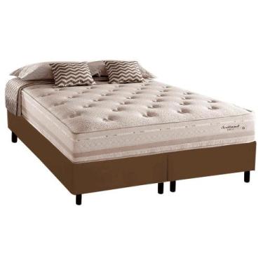 Imagem de Cama Box Casal Bipartida com Colchão Herval Scotland Molas Maxspring 1