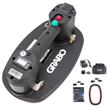 Imagem de GRABO Pro-Lifter 20 Elevador elétrico portátil de copo a vácuo para granito, azulejos, pedra, madeira, vidro, pavimentação de concreto, ferramenta de elevação de drywall Carga máxima de 170 kg